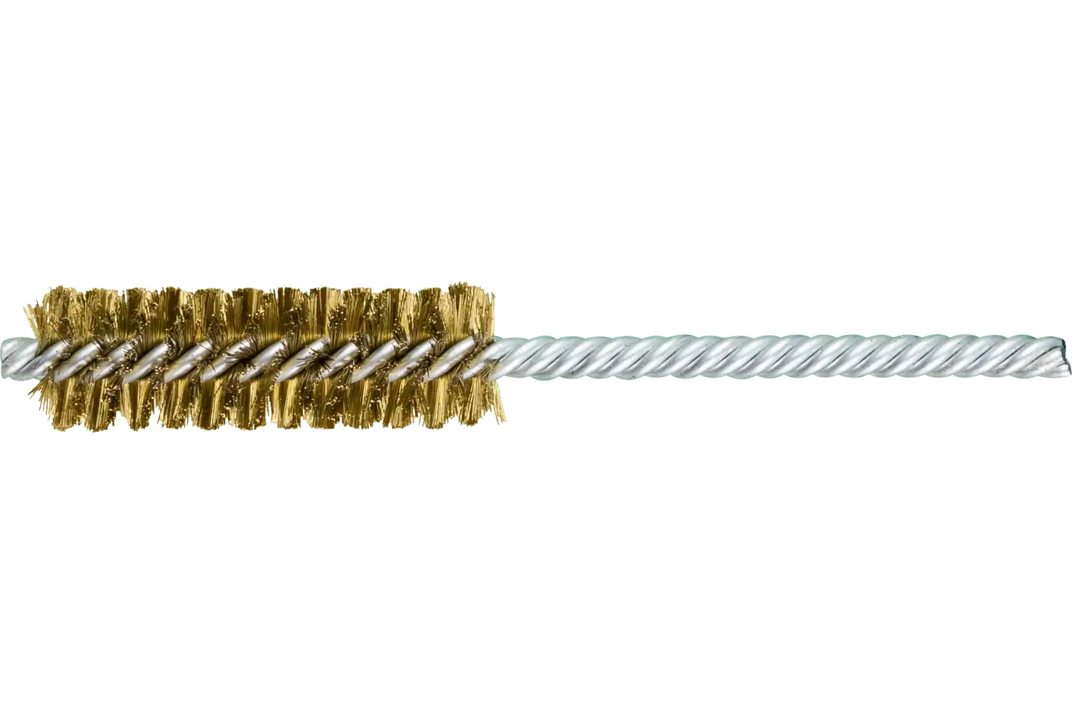 Picture of Pferd Power Tube Brush 3/4" Dia. .006 Brass Wire 1/4" Stem Ds/Ds